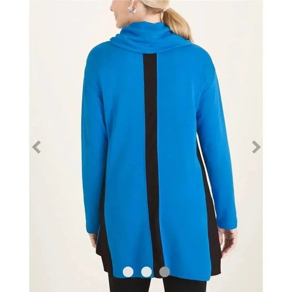 NWOT Chico's Zenergy Side-Split Cowl Neck Tunic - Picture 2 of 8
